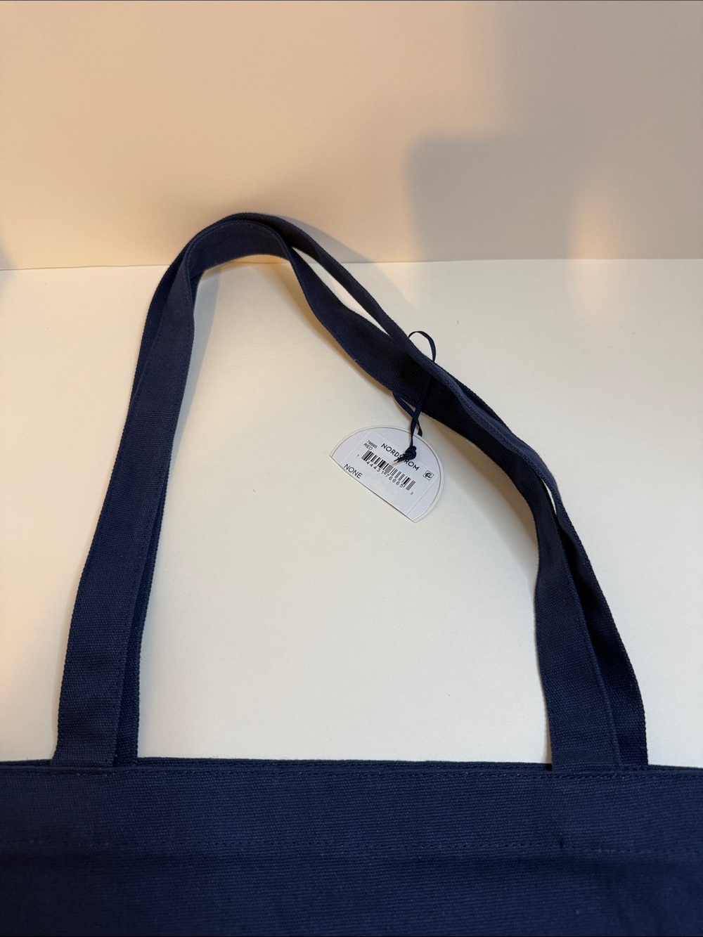 NWT Navy Canvas Lobster Tote Bag New England Coastal Summer Beach Carryall 13x16 - Picture 3 of 5
